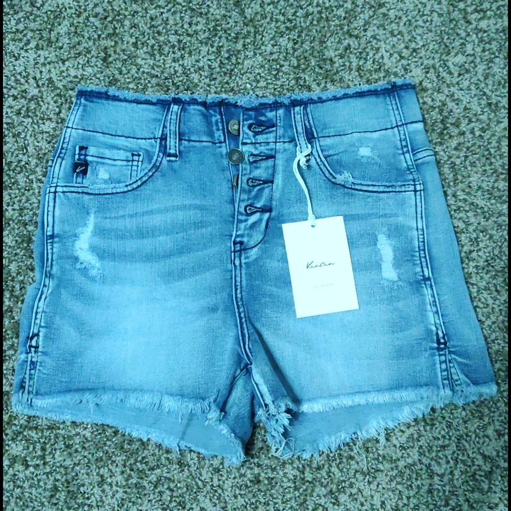 Kancan high rise 4 button shorts